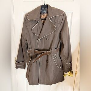 Sems Espresso Brown Trench Coat with Belt